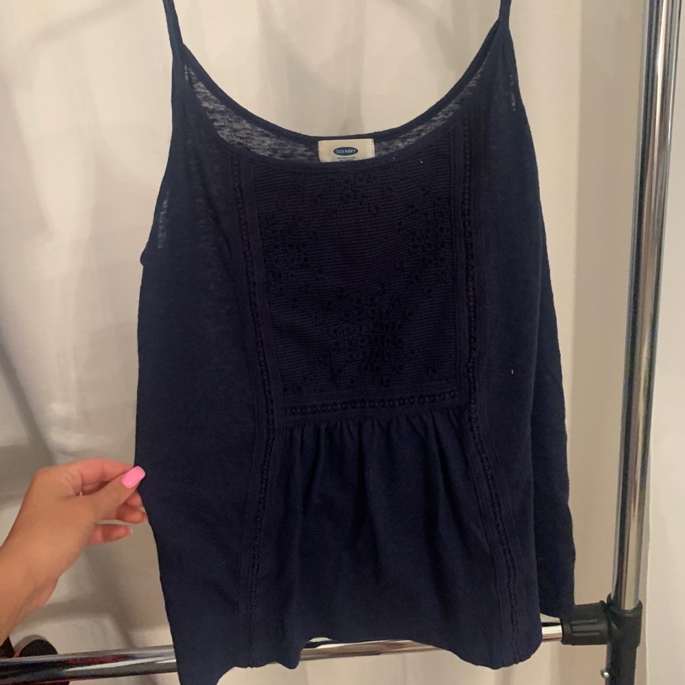Navy blue tank top